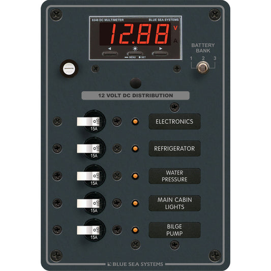 Blue Sea 8401 DC 5 Position with Multi-Function Meter | SendIt Sailing