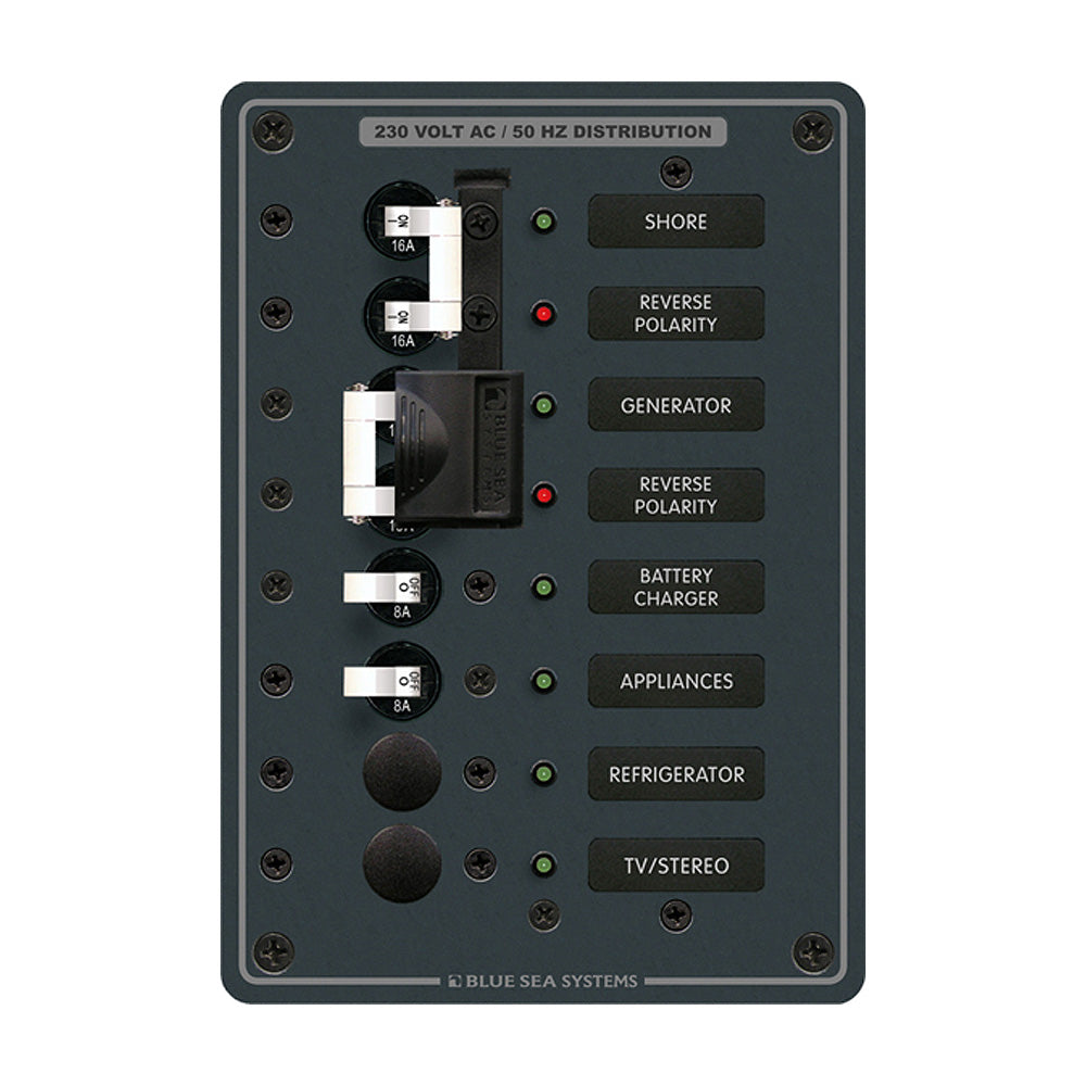 Blue Sea 8567 AC Toggle Source Selector (230V) - 2 Sources + 4 Positions | SendIt Sailing