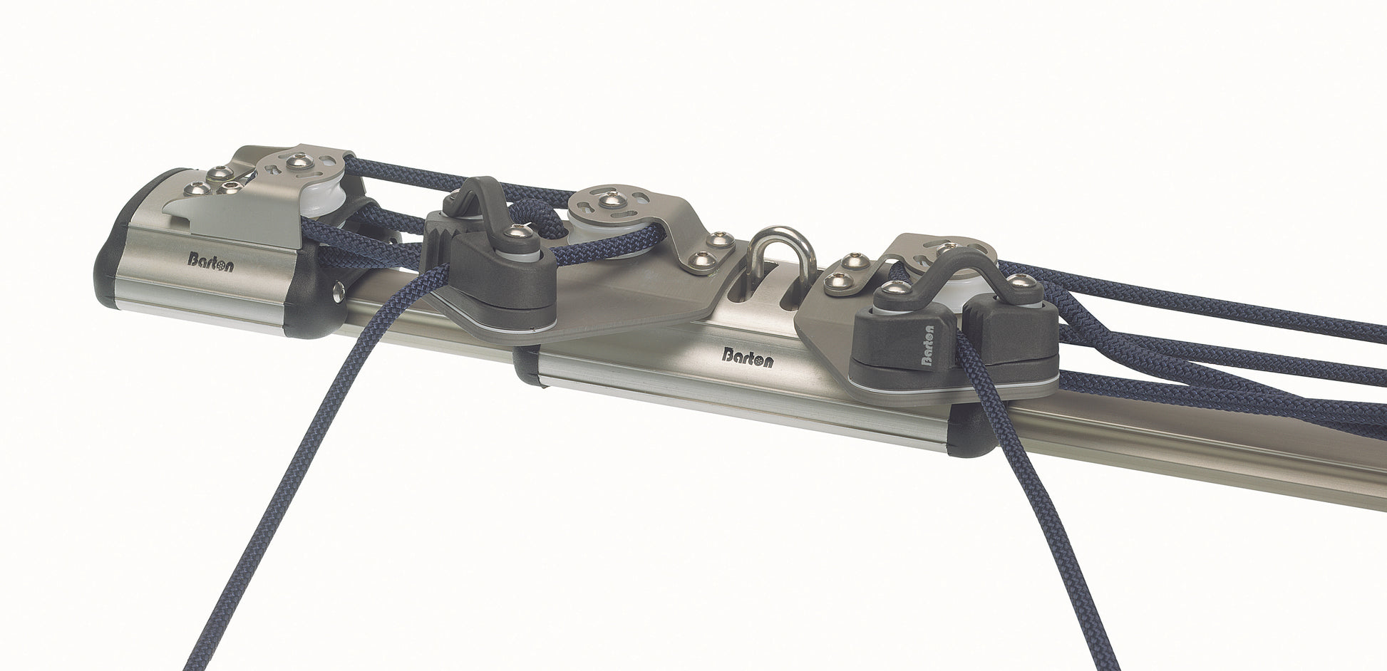 Barton Marine Mainsheet Recirculating System 4:1 Purchase, cleats on Traveller, Size 2, 1.6m Sliding Bolt Track | SendIt Sailing
