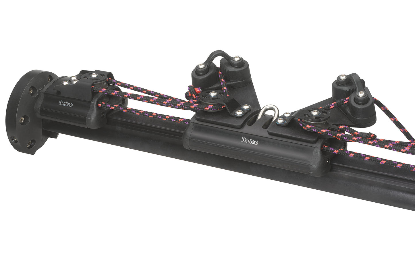 Barton Marine Removable Mainsheet Track System Black, Size 2, 26mm Beam Track 1m length | SendIt Sailing