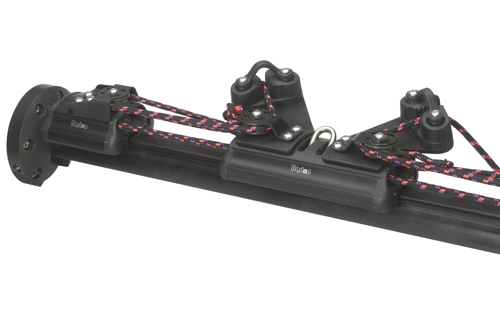 Barton Marine Removable Mainsheet Track System Black, Size 2, 26mm Beam Track 1m length | SendIt Sailing