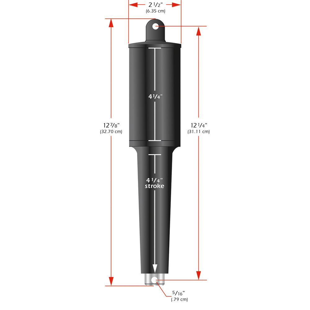 Lenco 102XD Extreme Duty Actuator - 24V - 4-1/4in Stroke - 5/16in Hardware | SendIt Sailing
