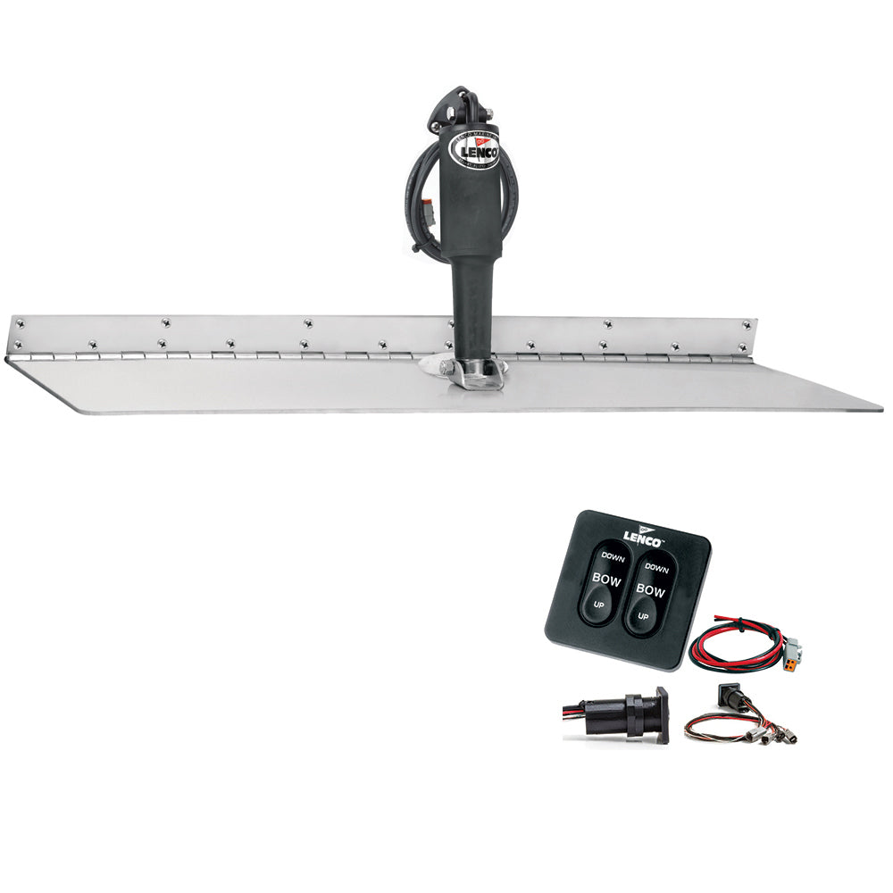 Lenco 12in x 18in Super Strong Trim Tab Kit with Standard Tactile Switch Kit 12V | SendIt Sailing