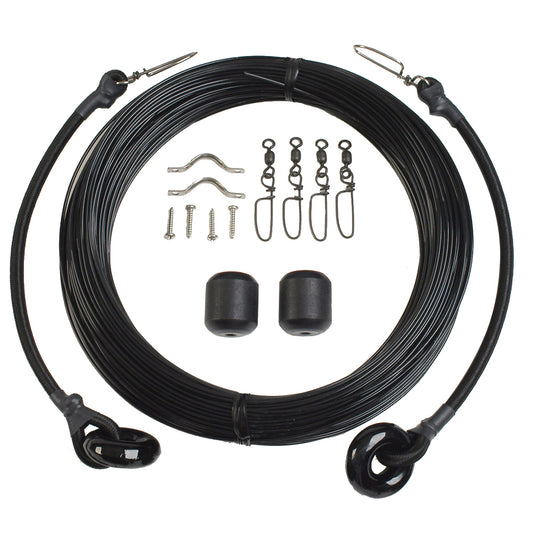 Lee's Deluxe Rigging Kit - Single Rig Up To 37ft - Black Mono | SendIt Sailing