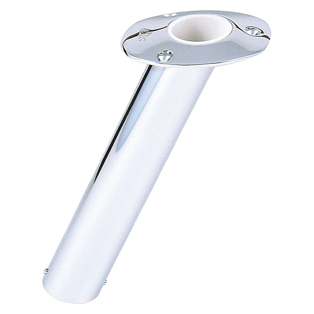 Lee's 30 degree Stainless Steel Flush Mount Rod Holder - 2in OD | SendIt Sailing