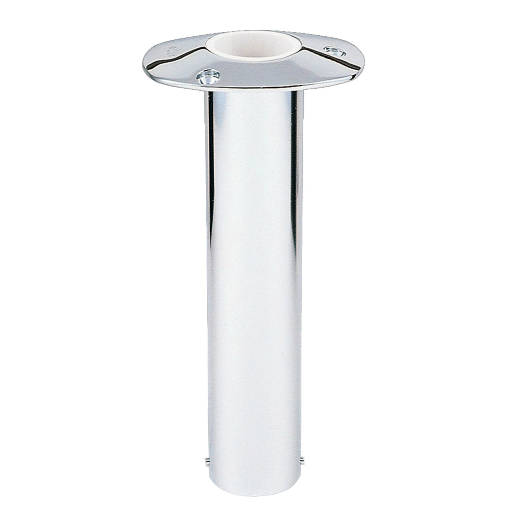 Lee's 0 degree Stainless Steel Flush Mount Rod Holder - 2.25in OD | SendIt Sailing