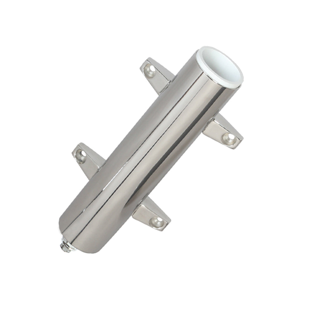 Lee's Stainless Steel Heavy Duty Bulkhead Mount with Swivel Base 2.25in OD X 10.5in Tube | SendIt Sailing
