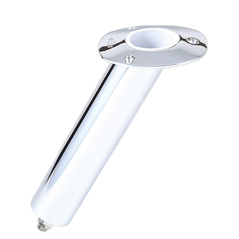 Lee's 30 degree Stainless Steel Swivel Base Flush Mount Rod Holder 2.25in OD X 14.5in Tube | SendIt Sailing
