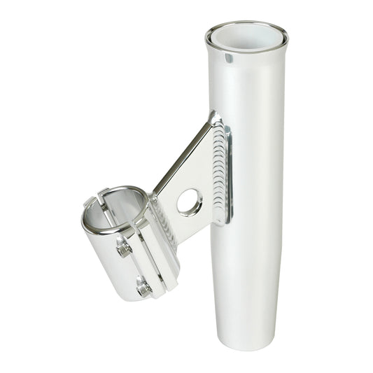 Lee's Clamp-On Rod Holder - Silver - Vertical Mount - Fits 2.375in OD Pipe | SendIt Sailing