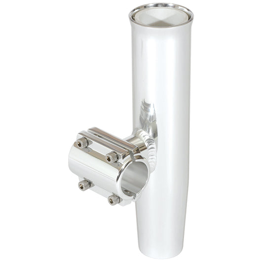 Lee's Clamp-On Rod Holder - Silver Aluminum - Horizontal Mount - Fits 1.660in OD Pipe | SendIt Sailing