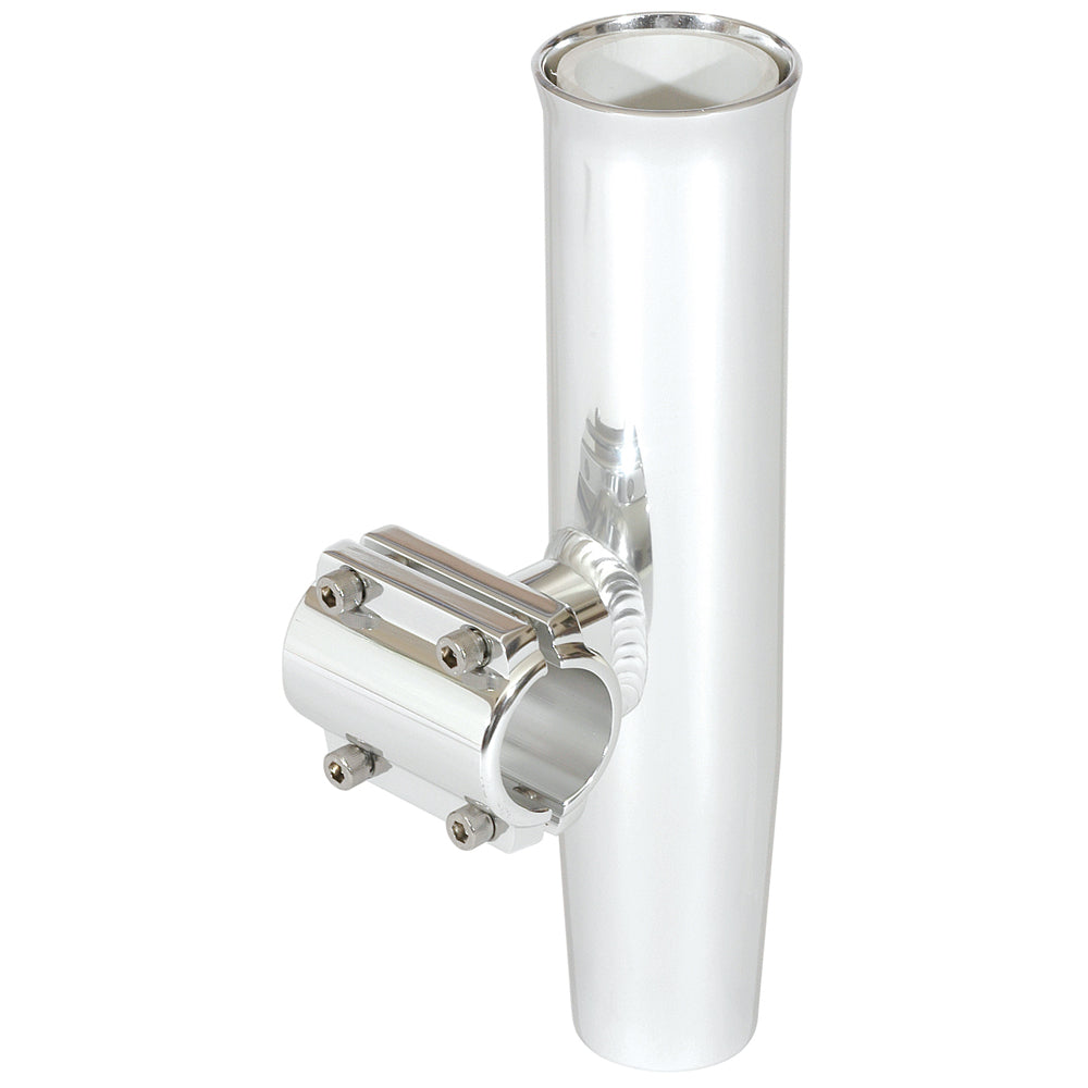 Lee's Clamp-On Rod Holder - Silver Aluminum - Horizontal Mount - Fits 2.375in / 2-3/8in OD Pipe | SendIt Sailing