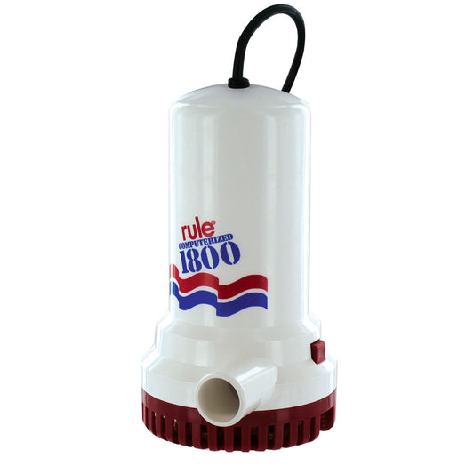 Rule 1800GPH Sump/Utility Pump with 24ft 110vac Cord | SendIt Sailing