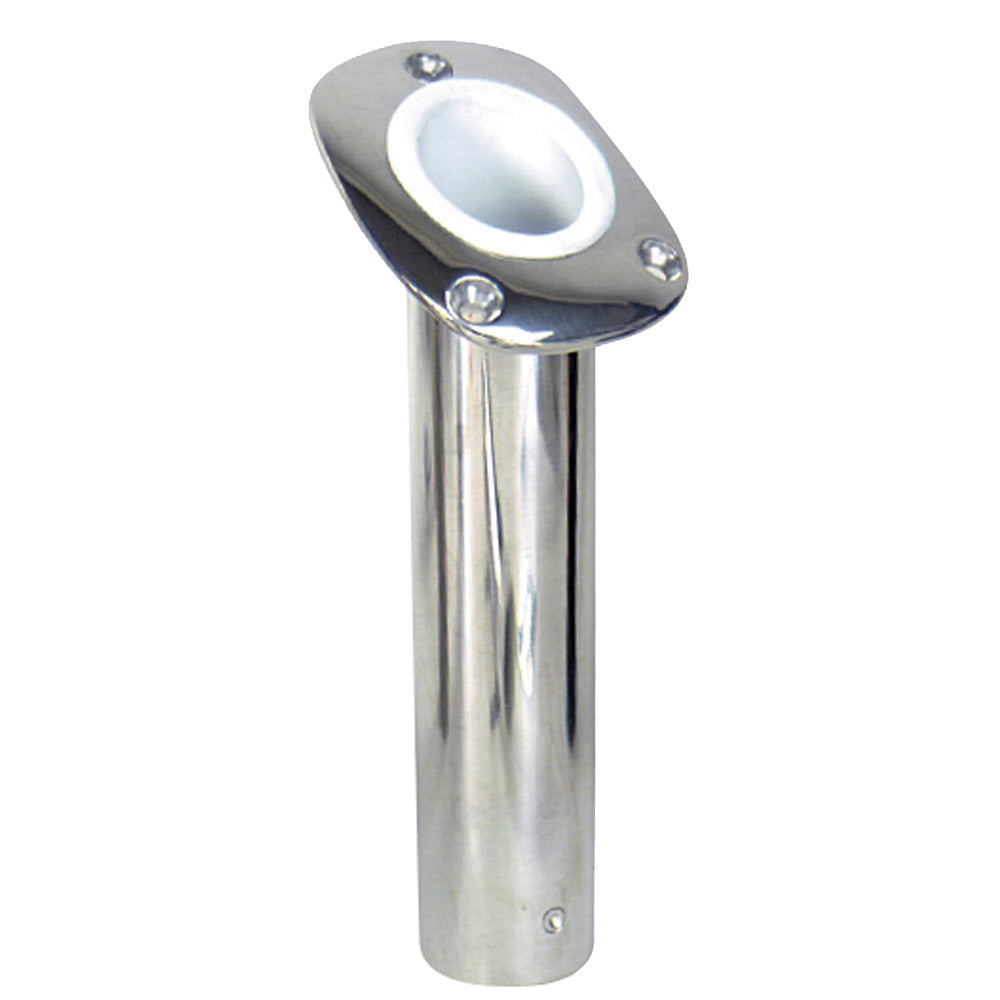 Whitecap Bluewater 30 Deg. Cast S.S. Flush Mount Rod Holder | SendIt Sailing
