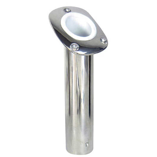 Whitecap Bluewater 30 Deg. Stamped S.S. Flush Mount Rod Holder | SendIt Sailing