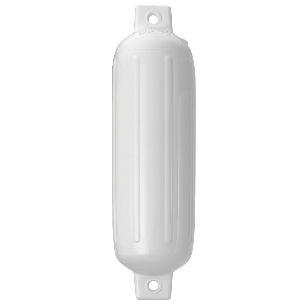 Polyform G-2 Twin Eye Fender 4.5in x 15.5in - White | SendIt Sailing