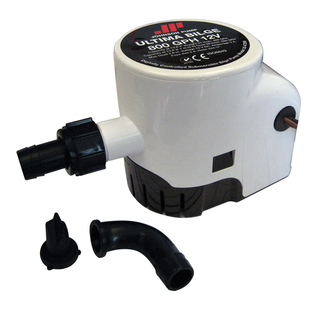 Johnson Pump Ultima Bilge 800 GPH 3/4in Hose Dura Ports | SendIt Sailing
