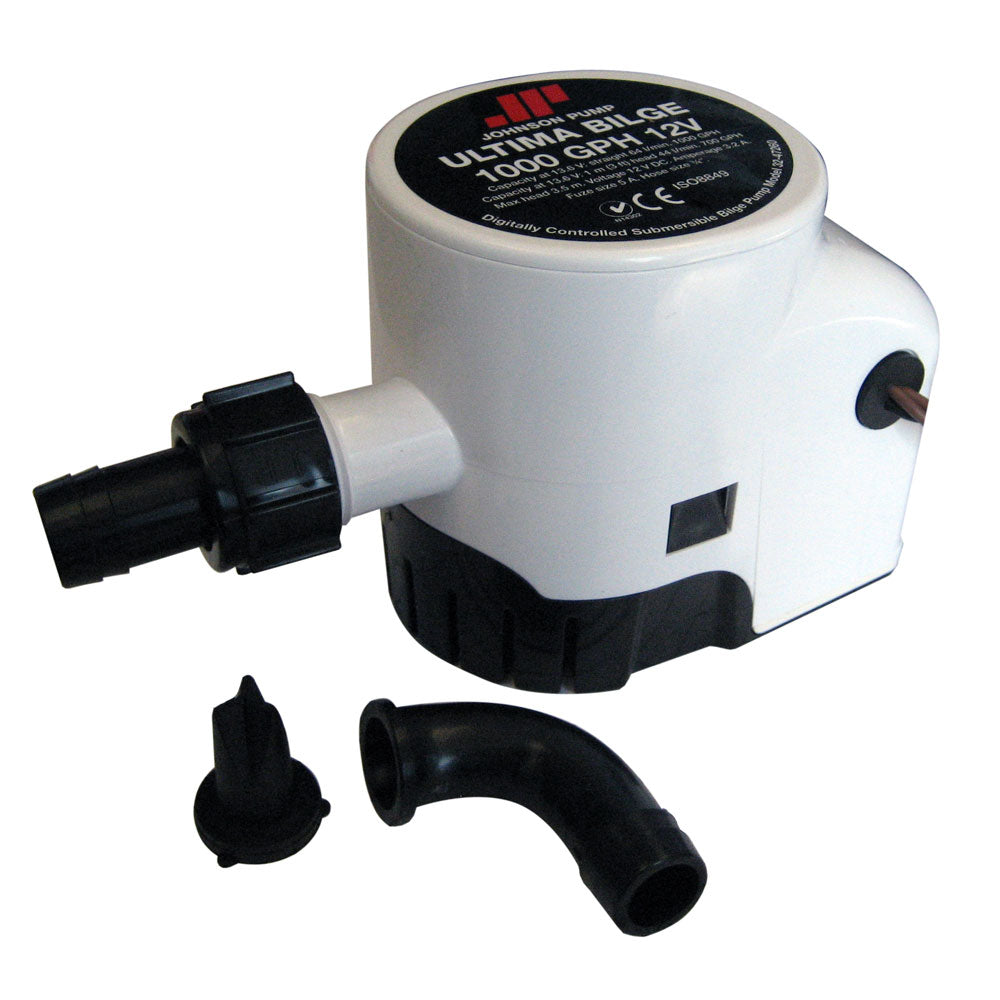 Johnson Pump Ultima Bilge 1000 GPH 3/4in Hose Dura Port | SendIt Sailing