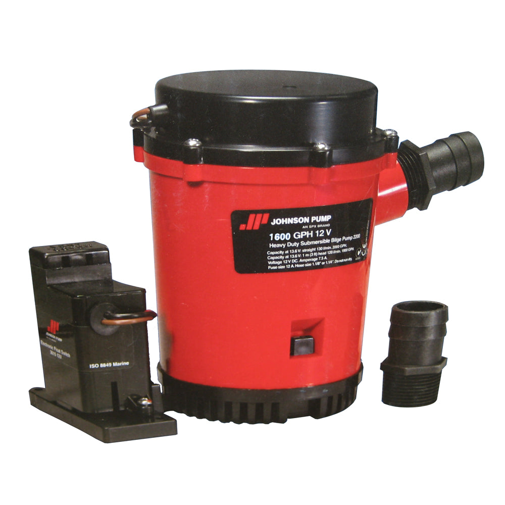 Johnson Pump 1600GPH Auto Bilge Pump with Mag Switch - 12V | SendIt Sailing