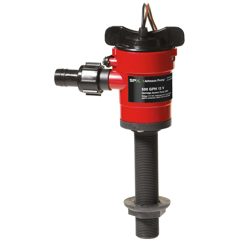 Johnson Pump Cartridge Aerator 500 GPH Straight Intake - 12V | SendIt Sailing