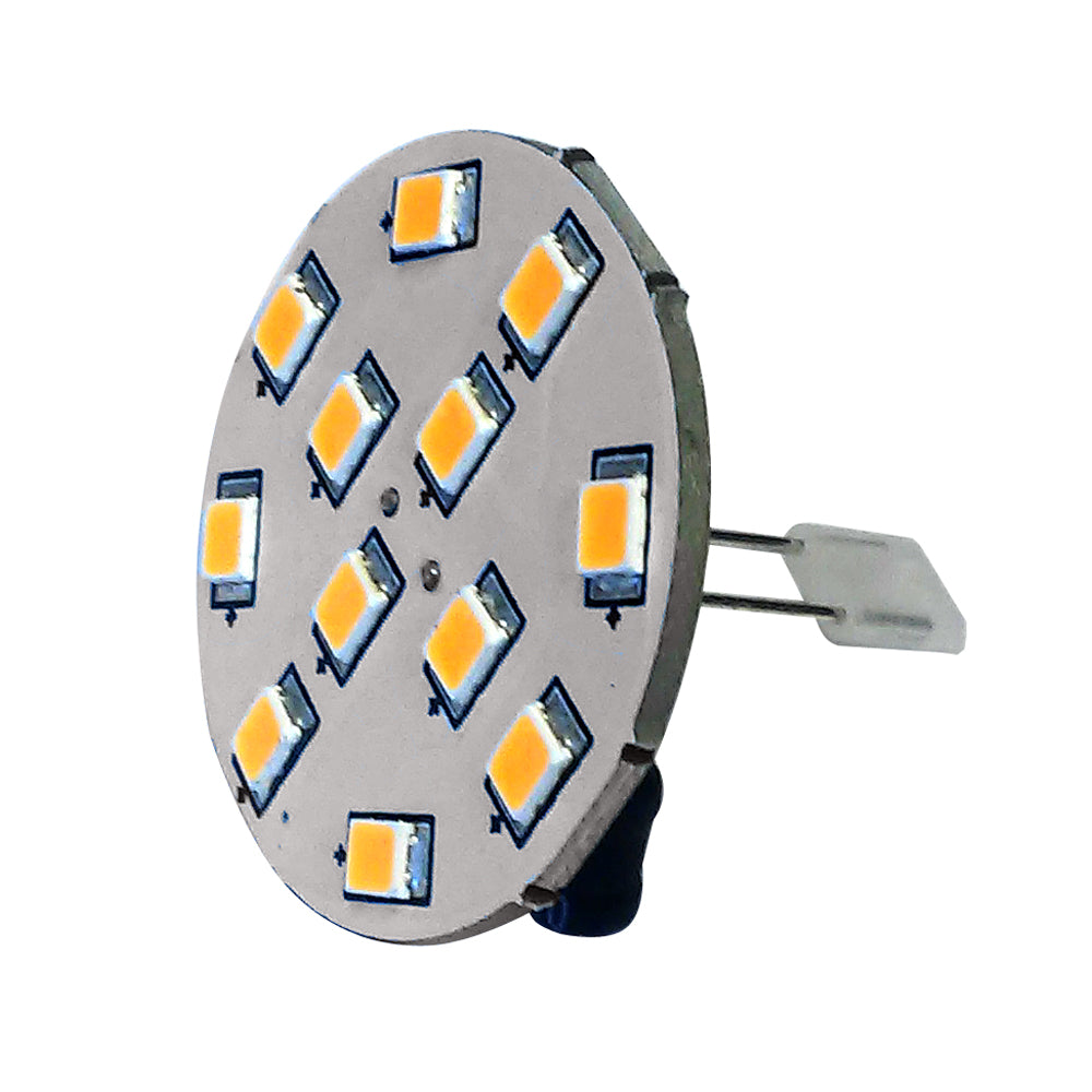 Lunasea G4 10 Back Pin LED Light Bulb - 12VAC or 10-30VDC/2with 140 Lumens - Warm White | SendIt Sailing