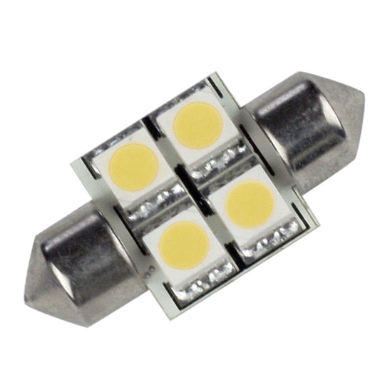 Lunasea Single-Sided 4 LED Festoon - 10-30VDC/0.7with 60 Lumens - Warm White | SendIt Sailing