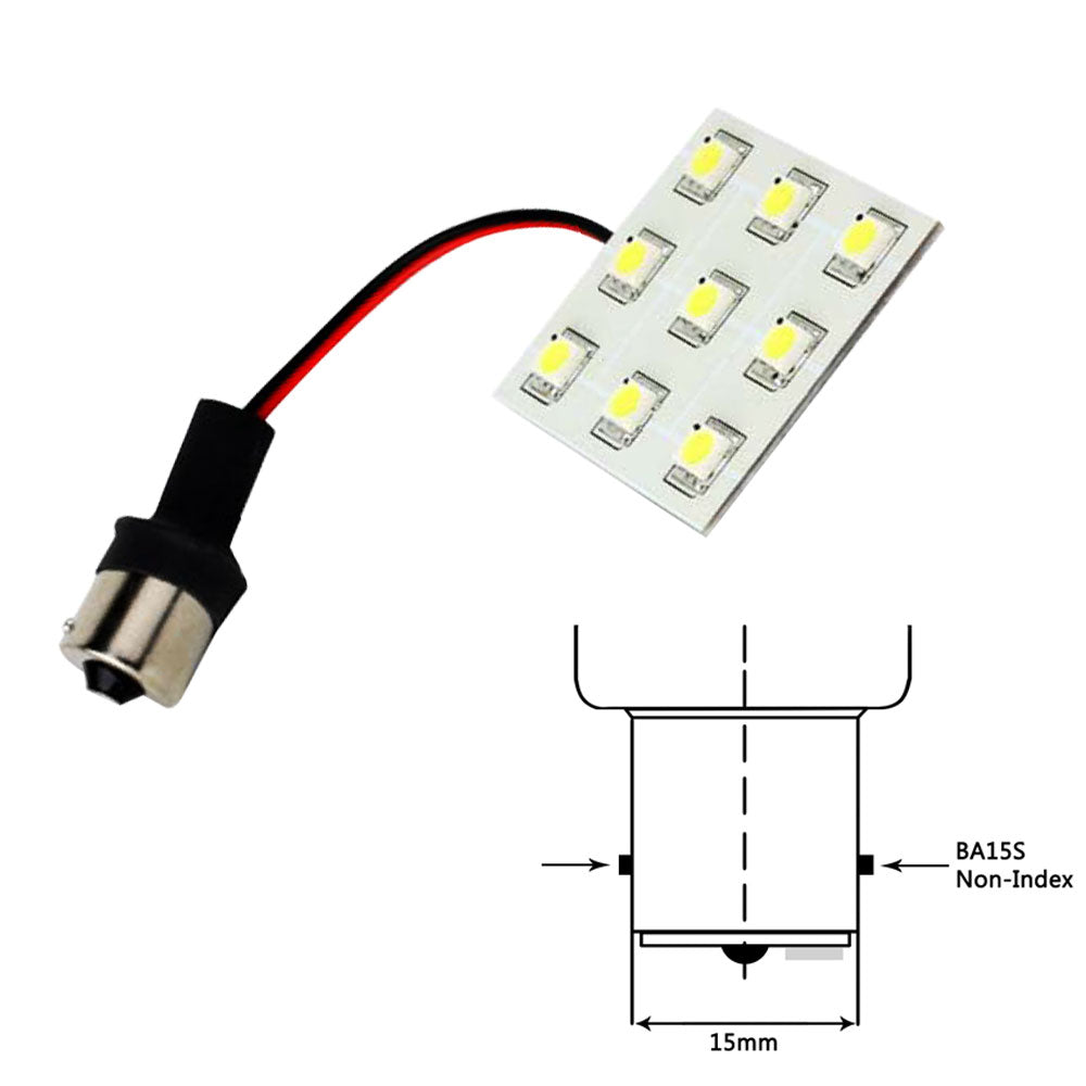 Lunasea Bayonet 9 LED Bulb BA15S - 12VAC or 10-30VDC/2with 149 Lumens - Warm White | SendIt Sailing