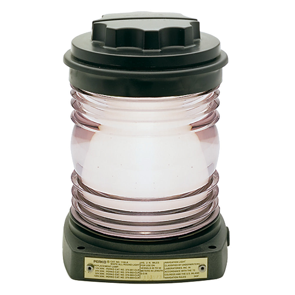 Perko All-Round Light - Black Plastic, White Lens | SendIt Sailing