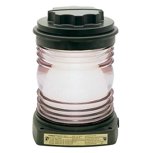 Perko All-Round Light - Black Plastic, White Lens | SendIt Sailing