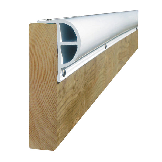 Dock Edge PRODOCK Heavy inPin Dock Profile - (3) 8ft Sections - White | SendIt Sailing