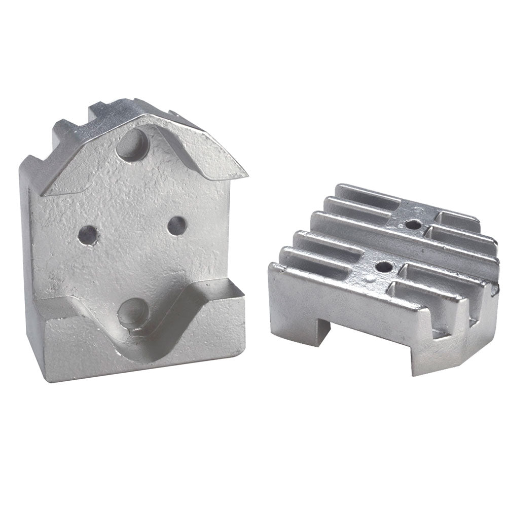 Tecnoseal Gimbal Block Anode - Zinc Finned | SendIt Sailing