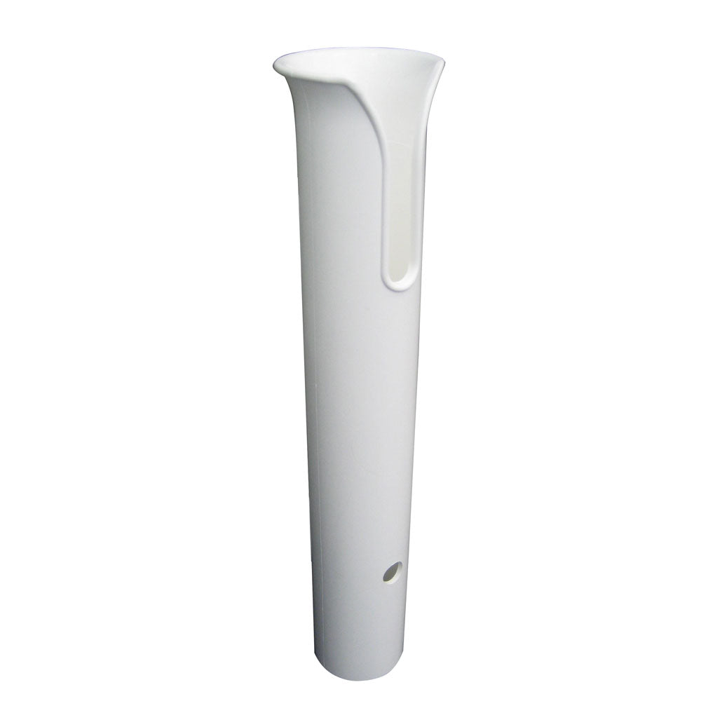 TACO Poly Thru-Bolt Rod Holder with Mounting Holes - No Hardware - White | SendIt Sailing