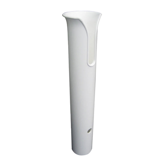 TACO Poly Thru-Bolt Rod Holder with Mounting Holes - No Hardware - White | SendIt Sailing