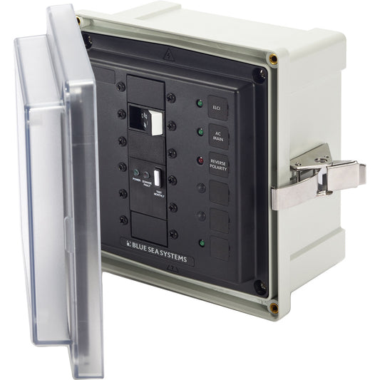 Blue Sea 3119 SMS Surface Mount System Panel Enclosure - 120/240V AC / 50A ELCI Main - 1 Blank Circuit Position | SendIt Sailing