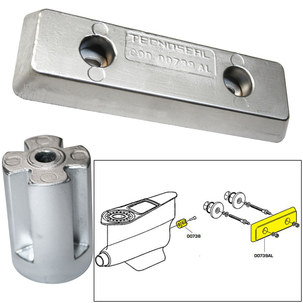 Tecnoseal Anode Kit - Volvo IPS - Zinc/Aluminum | SendIt Sailing
