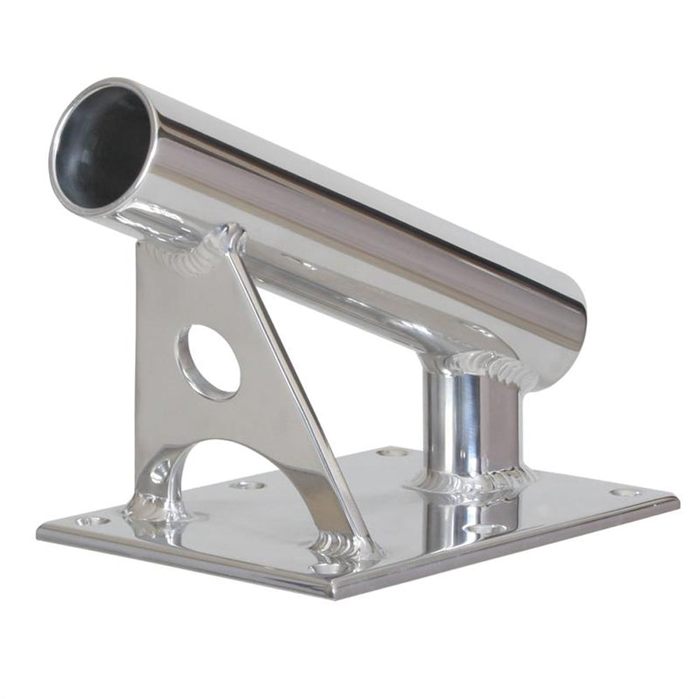 Lee's MX Pro Series Fixed Angle Center Rigger Holder - 22 degree - 1.5in ID - Bright Silver | SendIt Sailing