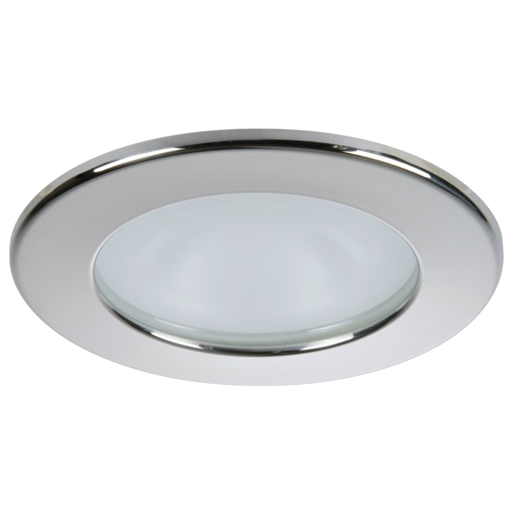 Quick Kai XP Downlight LED - 4W, IP66, Screw Mounted - Round Stainless Bezel, Round Warm White Light | SendIt Sailing
