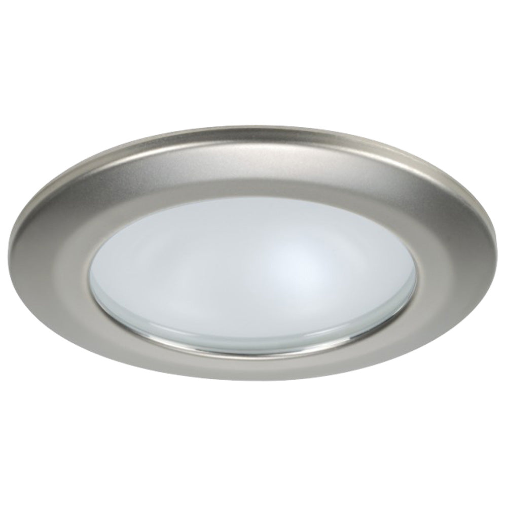 Quick Kor XP Downlight LED - 4W, IP66, Screw Mounted - Round Satin Bezel, Round Warm White Light | SendIt Sailing