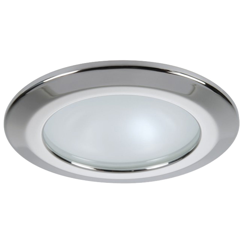 Quick Kor XP Downlight LED - 6W, IP66, Screw Mounted - Round Stainless Bezel, Round Warm White Light | SendIt Sailing