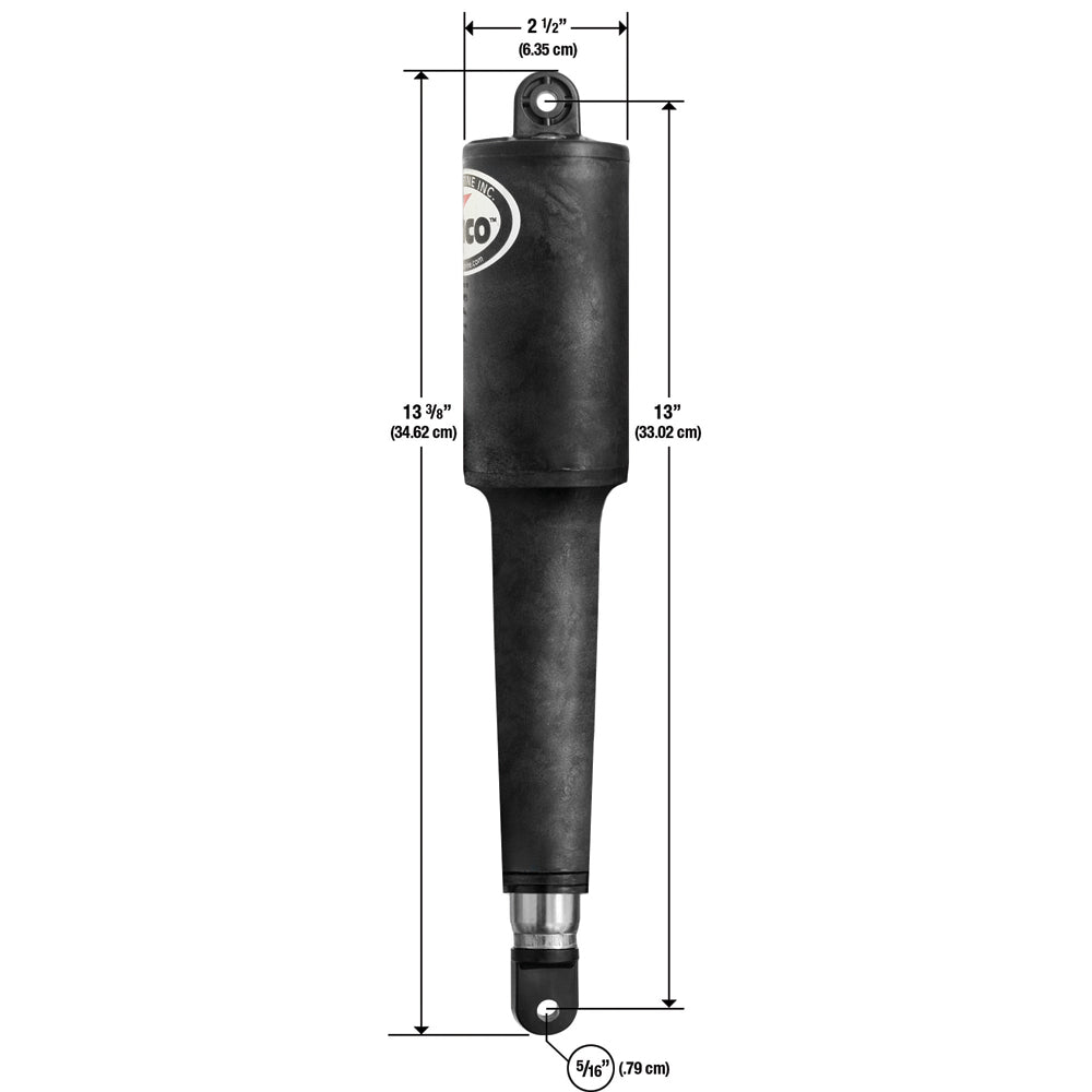Lenco 102 Series Standard Actuator - 24V - 4-1/4in Stroke | SendIt Sailing