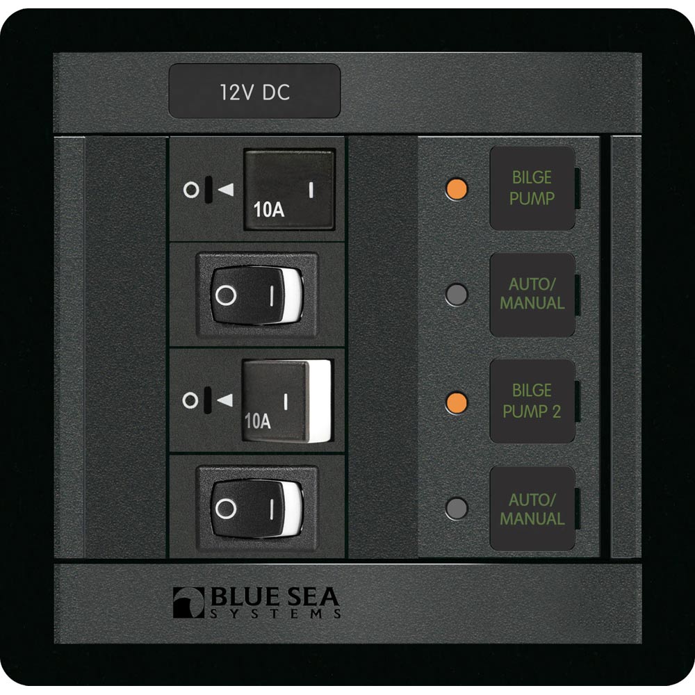 Blue Sea 1522 360 Panel Dual Bilge Pump Control | SendIt Sailing
