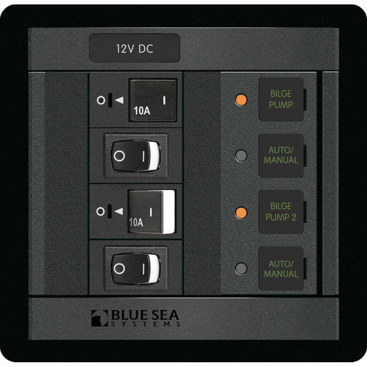 Blue Sea 1522 360 Panel Dual Bilge Pump Control | SendIt Sailing