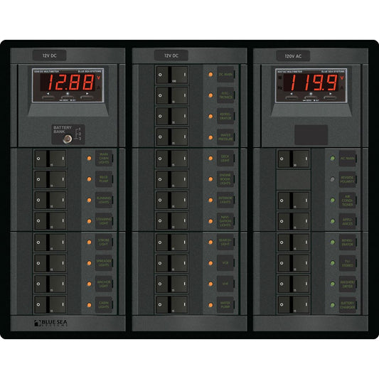 Blue Sea 1218 12V DC Main + 19 Positions / 120V AC Main + 6 Positions | SendIt Sailing