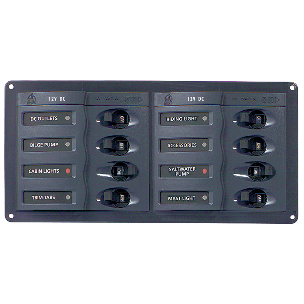 BEP DC Panel - 8-Way - Horizontal | SendIt Sailing