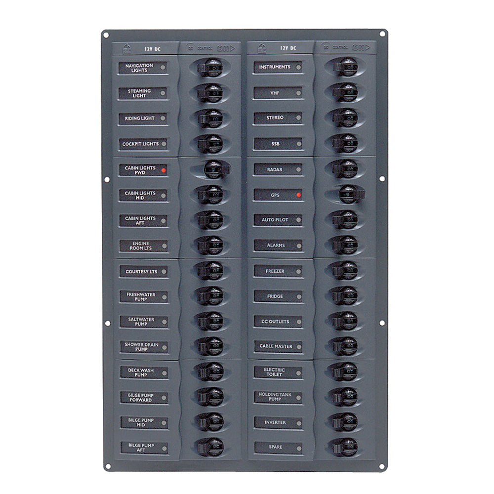 BEP DC Panel - 32-Way - No Meter - Vertical | SendIt Sailing