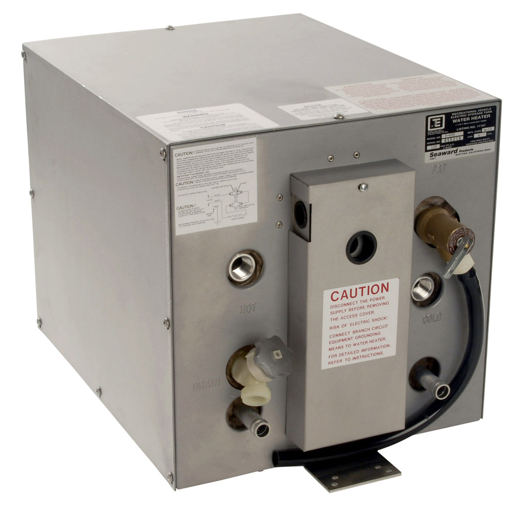Whale Seaward 6 Gallon Hot Water Heater with Front Heat Exchanger - Galvanized Steel - 120V - 1500W | SendIt Sailing