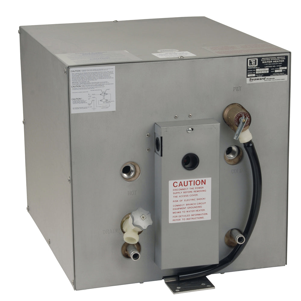 Whale Seaward 11 Gallon Hot Water Heater with Front Heat Exchanger - Galvanized Steel - 120V - 1500W | SendIt Sailing