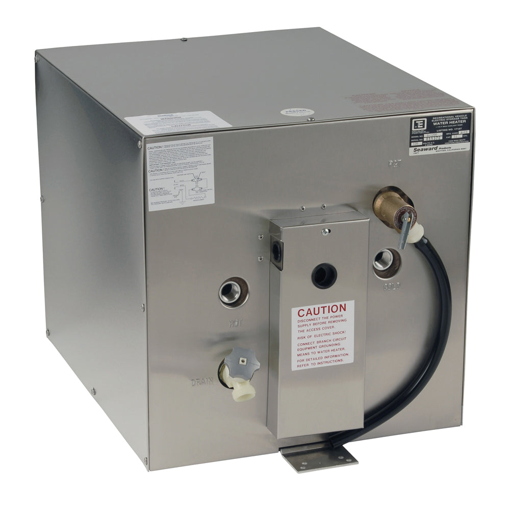 Whale Seaward 11 Gallon Hot Water Heater with Rear Heat Exchanger - Stainless Steel - 120V - 1500W | SendIt Sailing