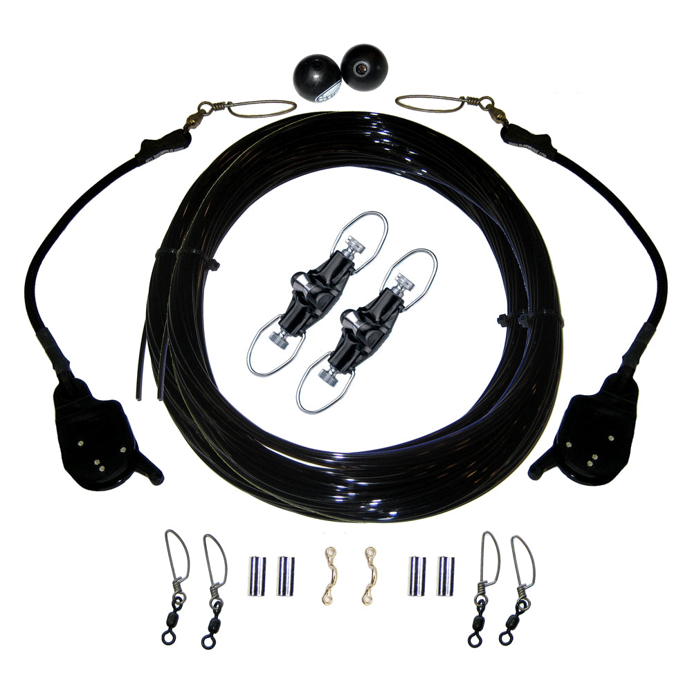 Rupp Single Rigging Kit with Lok-Ups & Nok-Outs - 160ft Black Mono | SendIt Sailing