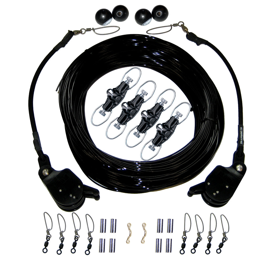 Rupp Double Rigging Kit with Lok-Ups & Nok-Outs - 260ft Black Mono | SendIt Sailing
