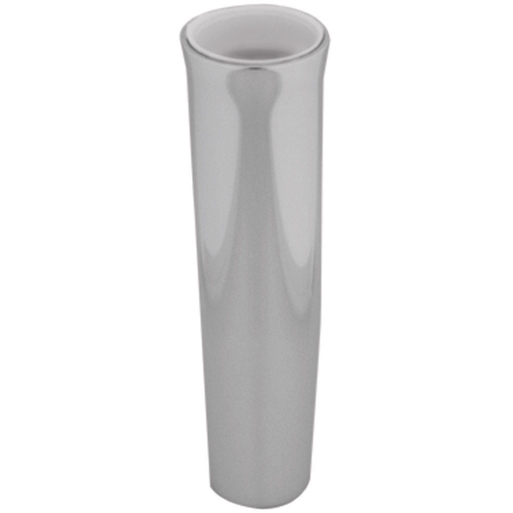 TACO Flared Weld-On Rod Holder 9-3/4inL x 1-3/4inID - White Liner Polished Finish | SendIt Sailing
